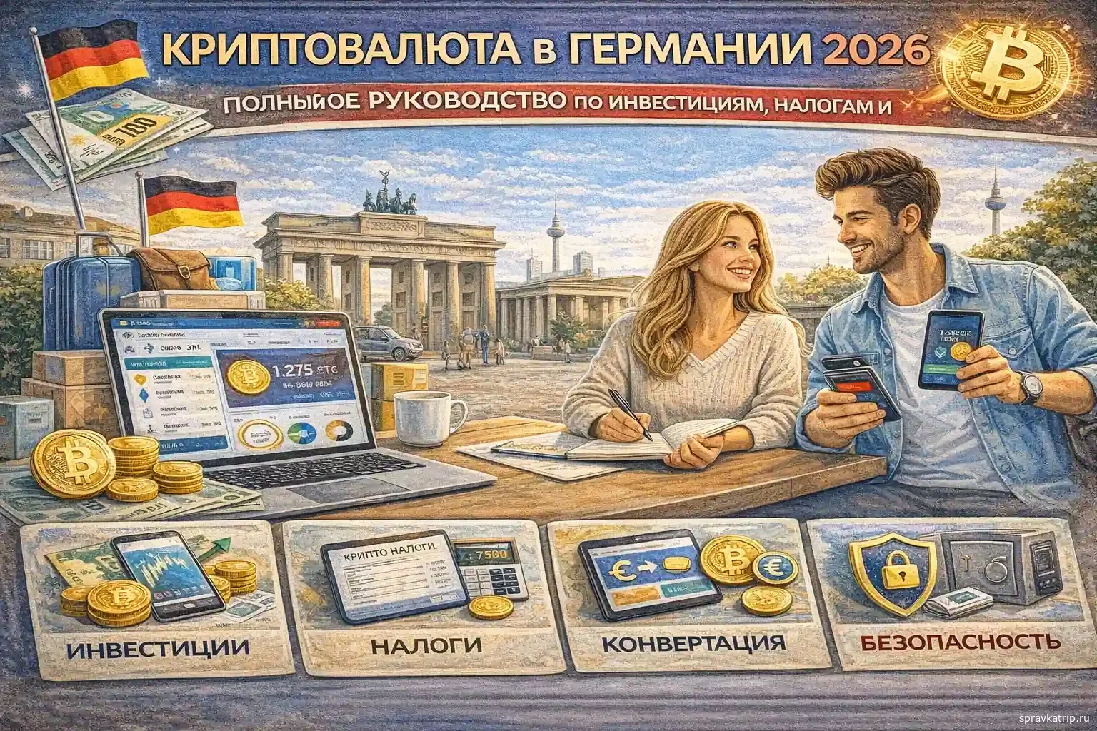 Криптовалюта в Германии 2026 — полное руководство по инвестициям, налогам и безопасности