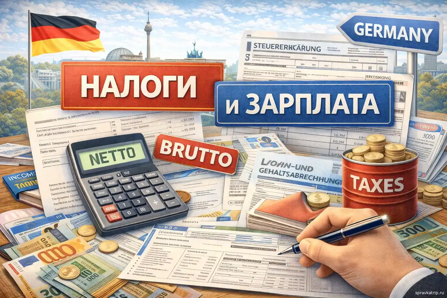 Налоги и зарплата в Германии 2026 — полное руководство по расчетам, классам и вычетам